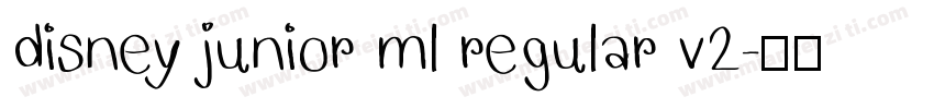 disney junior ml regular v2字体转换